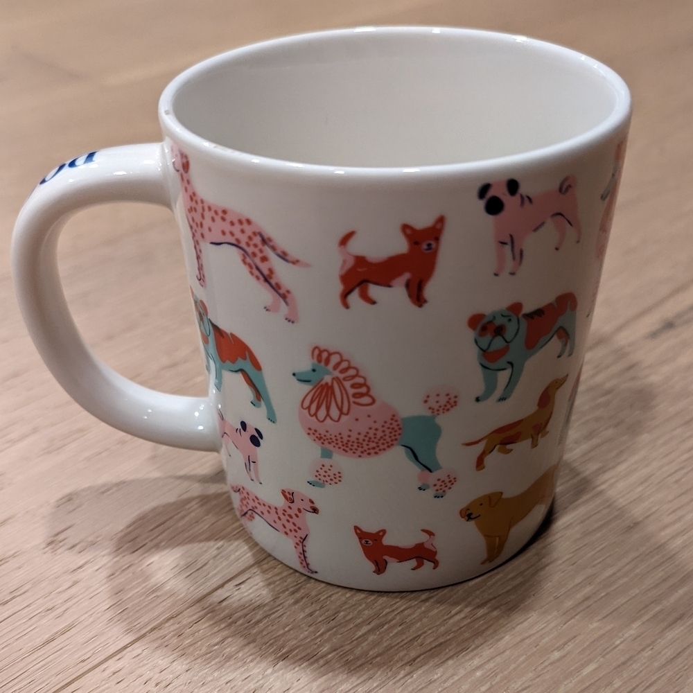 Parker Lane Multicolor Dog Pattern Mug